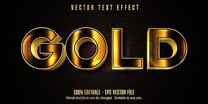 EPS 해외이미지 알파벳 일러스트 텍스트 타이포그라피 사람없음 그래픽 단어 3D 금속 검은색 황금 해외일러스트 문자 영어 컬러 재질 디지털합성 파일형식 벡터 이미지허브
