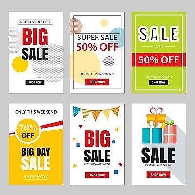 EPS 해외이미지 영어 포스터 일러스트 사람없음 선물상자 세트 세일 가랜드 해외일러스트 문자 선물 상자 파티용품 파일형식 벡터 이미지허브