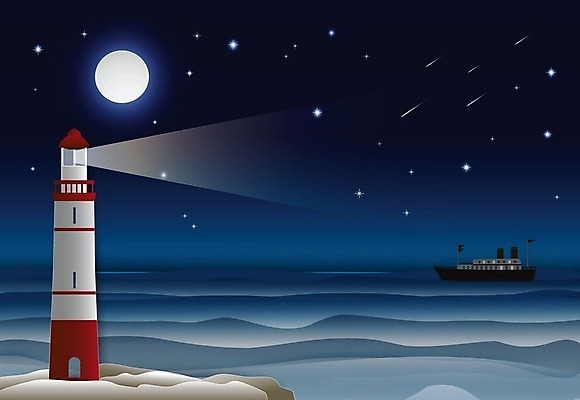 EPS 해외이미지 계절 별 종이 호수 바다 섬 백그라운드 일러스트 교통시설 자연 하늘 등대 항해 풍경 야외 여름 빛 강 탑 달 보트 야간 혜성 해외일러스트 자연요소 건축물 교통 배_교통 시설 생태계 파일형식 벡터 이미지허브