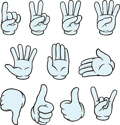 EPS 해외이미지 1 손 2 일러스트 표시 3 손짓 신체부위 세트 최고 4 5 따봉 로큰롤 야유 해외일러스트 음악 모션 사람 숫자 파일형식 벡터 이미지허브