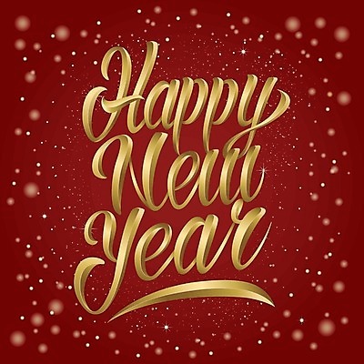 EPS 해외이미지 손글씨 일러스트 글자캘리그라피 사람없음 빨간색 새해인사 해피뉴이어 빛망울 레터링 해외일러스트 컬러 캘리그라피 새해 빛 인사 파일형식 벡터 이미지허브