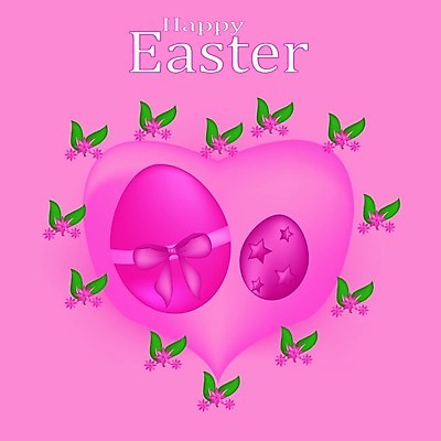 EPS 해외이미지 템플릿 전통 꽃 행복 리본 일러스트 휴가 부활절 계란 인사 심볼 해외일러스트 식물 기념일 감정 알 예절 파일형식 벡터 이미지허브