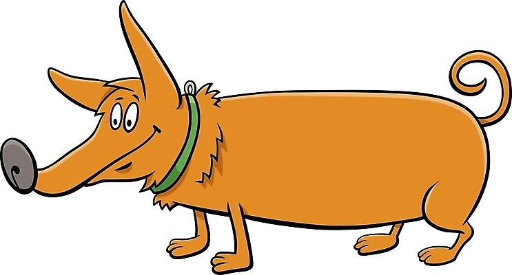 EPS 해외이미지 캐릭터 일러스트 사람없음 반려동물 갈색 귀여움 개 만화 목줄 해외일러스트 일러캐릭터 동물 컬러 컨셉 포유류 파일형식 벡터 반려용품 이미지허브