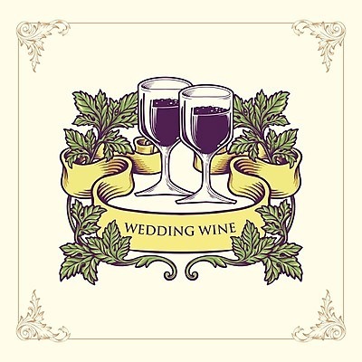 EPS 해외이미지 디자인 기념일 와인잔 일러스트 프레임 사람없음 와인 축하 바로크 해외일러스트 컨셉 술잔 주류 이벤트 파일형식 벡터 이미지허브