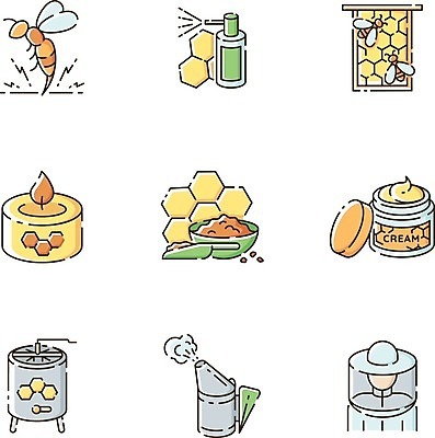 EPS 해외이미지 클립아트 디자인 선 곤충 컨셉 일러스트 그림자 세트 픽토그램 웹 공구 플랫 상품 만화 벌 수집 심볼 유기농 심플 윤곽 팩 꿀 DIY 벌집 내추럴 고립 밀랍 얇은 양봉 양봉장 엘리먼트 핸드메이드 활자 해외일러스트 동물 웰빙 인터넷 취미 화장품 도구 활자판 파일형식 벡터 이미지허브