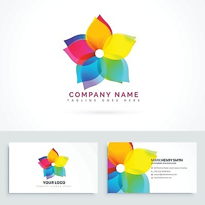 EPS 해외이미지 템플릿 꽃무늬 비즈니스 명함 명함템플릿 사람없음 세트 심볼 브랜딩 꽃 무늬 파일형식 벡터 이미지허브