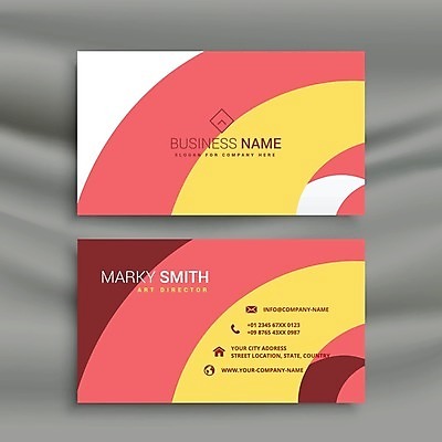 EPS 해외이미지 템플릿 분홍색 비즈니스 명함 명함템플릿 사람없음 세트 브랜딩 컬러 파일형식 벡터 이미지허브