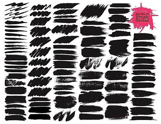 EPS 해외이미지 모양 백그라운드 일러스트 프레임 사람없음 세트 검은색 얼룩 그런지 붓칠 해외일러스트 컬러 파일형식 벡터 이미지허브