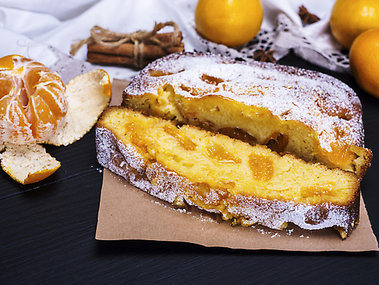 포토 JPG 해외이미지 탁자 디저트 귤 실내 사람없음 설탕 파운드케이크 해외포토 음식 가구 과일 내부 케이크 파일형식 이미지허브