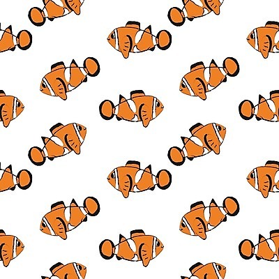 EPS 해외이미지 동물 디자인 백그라운드 패턴 오렌지 일러스트 자연 어류 직물 만화 해외일러스트 무늬 과일 수중동물 생태계 파일형식 벡터 이미지허브