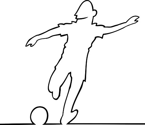 EPS 해외이미지 남자 실루엣 스포츠 포즈 일러스트 공 모션 놀이 사람 운동 검은색 축구 흰색 킥 발사 만화 그림 통과 플레이어 해외일러스트 컬러 촬영기법 건강 구기 파일형식 벡터 이미지허브