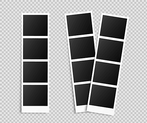 EPS 해외이미지 디자인 일러스트 프레임 사람없음 그래픽 세트 사각형 네컷사진 해외일러스트 도형 사진촬영 파일형식 벡터 이미지허브