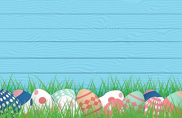 EPS 해외이미지 일러스트 잔디 사람없음 부활절계란 나무배경 해외일러스트 식물 백그라운드 부활절 계란 파일형식 벡터 이미지허브