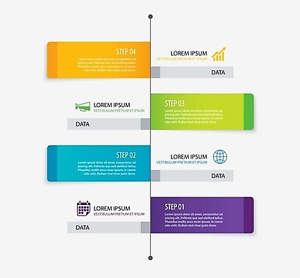 EPS 해외이미지 디자인 선 일러스트 비즈니스 사람없음 라벨 인포그래픽 정보 엘리먼트 타임라인 해외일러스트 프레임 파일형식 벡터 이미지허브