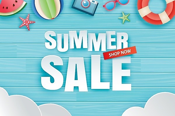 EPS 해외이미지 구름 영어 하늘색 일러스트 하늘 불가사리 수박 타이포그라피 사람없음 여름 선글라스 세일 카메라 비치볼 구명부환 해외일러스트 자연요소 문자 계절 안경 과일 공 극피동물 바캉스용품 파란색 전자제품 안전장비 튜브 파일형식 벡터 이미지허브