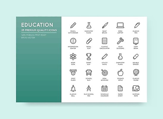 EPS 해외이미지 종이 일러스트 사람없음 책 노트북 연필 펜 지구본 공책 계산기 달력 종 과녁판 사과 스쿨버스 트로피 메달 플라스크 지우개 클립 줄넘기 원자 펜촉 금메달 메모꽂이 그림붓 민트색 커터칼 해외일러스트 컬러 과일 문구용품 학용품 버스 실험기구 전자제품 운동 필기구 사무용품 장비 붓 상_우승 상_상패 파일형식 벡터 이미지허브