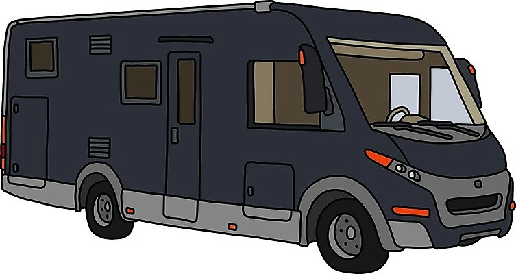 EPS 해외이미지 도로 여행 일러스트 사람없음 검은색 캠핑 회색 모터 해외일러스트 길 컬러 교통시설 레저 파일형식 벡터 이미지허브