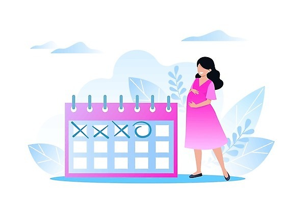 EPS 해외이미지 디자인 배너 여자 행복 어린이 백그라운드 일러스트 표시 엄마 휴가 건강 미술 사람 그래픽 임신 달력 아기 출산 일주일 날짜 기다림 플랫 만화 태교 긍정 방문 월 돌봄 제어 해외일러스트 감정 컨셉 가족 모션 문화예술 파일형식 벡터 이미지허브