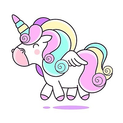 EPS 해외이미지 동물캐릭터 일러스트 뿔 사람없음 유니콘 해외일러스트 일러캐릭터 동물 캐릭터 파일형식 벡터 이미지허브