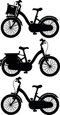 EPS 해외이미지 실루엣 도로 스포츠 여행 가방 일러스트 바구니 자전거 검은색 클래식 만화 해외일러스트 잡화 길 컬러 컨셉 교통시설 촬영기법 바이크 파일형식 벡터 이미지허브