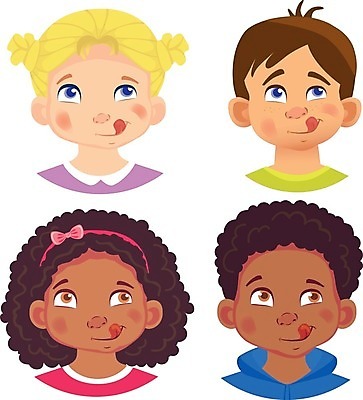 EPS 해외이미지 여자 남자 감정 어린이 인물캐릭터 일러스트 표정 소년 여러명 상반신 세트 메롱 어린이만 해외일러스트 일러캐릭터 캐릭터 다수 모션 사람 파일형식 벡터 이미지허브
