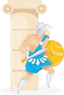 EPS 해외이미지 전신 남자 일러스트 한명 서기 성인 칼 방패 그리스로마신화 로마기둥 숨기 검투사 성인남자한명만 해외일러스트 직업 1 모션 사람 신화 남자한명만 성인남자만 파일형식 벡터 이미지허브