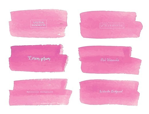 EPS 해외이미지 분홍색 백그라운드 일러스트 붓터치 수채화 사람없음 번짐 해외일러스트 컬러 파일형식 벡터 효과 이미지허브