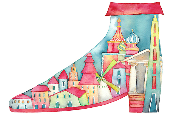 포토 JPG 해외이미지 유럽 신발 일러스트 수채화 풍경 사람없음 건물 그래픽 세계 궁전 심볼 라인아트 그림 환상 해외일러스트 건축물 나라 선 컨셉 고건축 파일형식 이미지허브