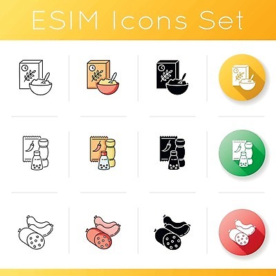 EPS 해외이미지 디자인 잡화 선 음식 조각 컨셉 오렌지 일러스트 육류 그림자 미술 빨간색 초록색 세트 노란색 상점 검은색 식사 웹 흰색 조미료 소시지 플랫 아침식사 상품 시리얼 심볼 사인 그림 상업 윤곽 소금 패키지 온라인 슈퍼마켓 전자상거래 점심식사 고립 뮤즐리 상형문자 해외일러스트 문자 컬러 인터넷 과일 식재료 문화예술 가공식품 향미료 파일형식 벡터 이미지허브