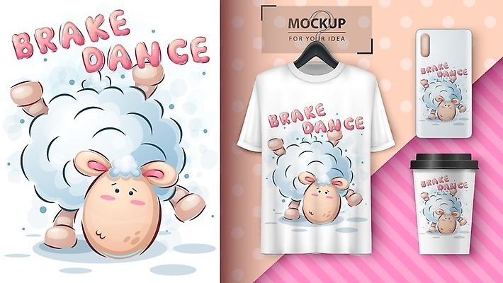 EPS 해외이미지 캐릭터 커피 일러스트 사람없음 책 컵 반려동물 춤 만화 그림 양고기 목업 해외일러스트 일러캐릭터 동물 식기 음료 문화예술 육류 파일형식 벡터 이미지허브