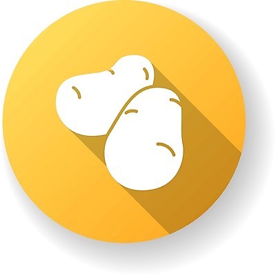 EPS 해외이미지 클립아트 디자인 잡화 음식 채소 일러스트 감자 건강 요리 사람없음 노란색 수확 시골 신선 쌍 플랫 상품 날것 뿌리 건강식 녹말 밭일 숙성 영양분 채식주의자 탄수화물 해로움 비건 해외일러스트 컬러 컨셉 농업 채식 파일형식 벡터 이미지허브