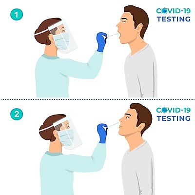 EPS 해외이미지 과학 컨셉 일러스트 건강 병원 실험 치료 약 장비 환자 간호사 의사 입 실험실 호흡기관 바이러스 보호 질병 만화 분석 긍정 감염 백신 전염병 해외일러스트 의학 신체부위 의료진 장기_의학 파일형식 벡터 이미지허브