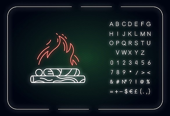 EPS 해외이미지 일러스트 불 사람없음 네온 장례식 힌두교 해외일러스트 자연요소 종교 파일형식 벡터 이미지허브
