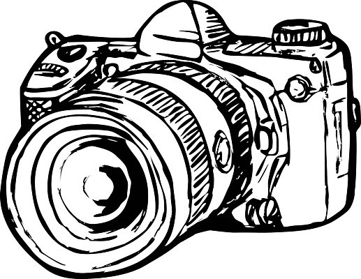 EPS 해외이미지 일러스트 잉크 흑백 그래픽 카메라 디지털카메라 낙서 스케치 그림 손그림 스크래치 핸드메이드 해외일러스트 촬영기법 미술 전자제품 파일형식 벡터 이미지허브