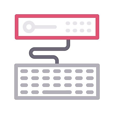 EPS 해외이미지 선 일러스트 컴퓨터 자료 키보드 플랫 시스템 본체 마디 데이터베이스 상형문자 서버 하드웨어 해외일러스트 문자 전자제품 파일형식 벡터 이미지허브