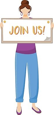 EPS 해외이미지 전신 여자 일러스트 텍스트 프레임 한명 들기 성인 모집 헬프 성인여자한명만 자선단체 해외일러스트 1 모션 사람 도움 그룹 자선 여자한명만 성인여자만 파일형식 벡터 이미지허브