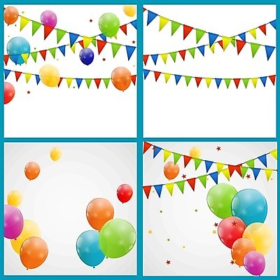 EPS 해외이미지 일러스트 사람없음 컬러풀 풍선 해외일러스트 컬러 파일형식 벡터 이미지허브