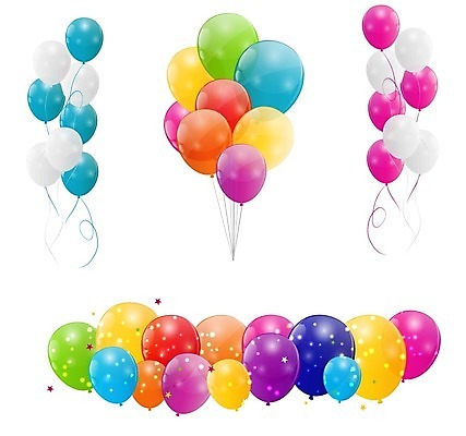 EPS 해외이미지 일러스트 사람없음 컬러풀 풍선 해외일러스트 컬러 파일형식 벡터 이미지허브