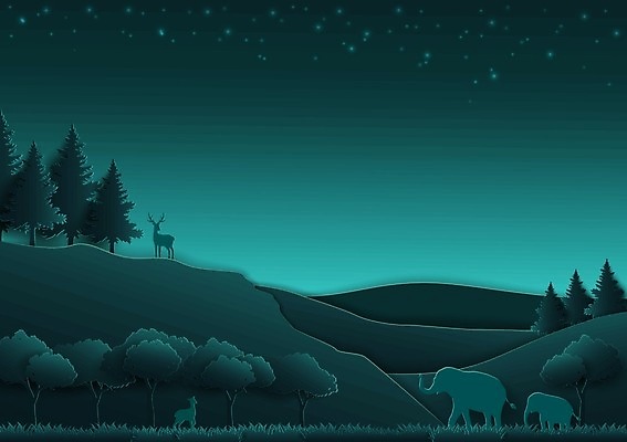 EPS 해외이미지 나무 식물 동물 계절 공원 실루엣 포스터 별 야생동물 백그라운드 일러스트 가족 자연 벽지 하늘 추상 사슴 코끼리 산 뿔 그림자 풍경 야외 목재 초록색 파란색 환경 어둠 소나무 야간 숲 만화 자르기 언덕 종이접기 생태학 순록 해외일러스트 자연요소 공공시설 교육 종이 컬러 무늬 재료 포유류 관계 모션 촬영기법 생태계 접기 파일형식 벡터 이미지허브