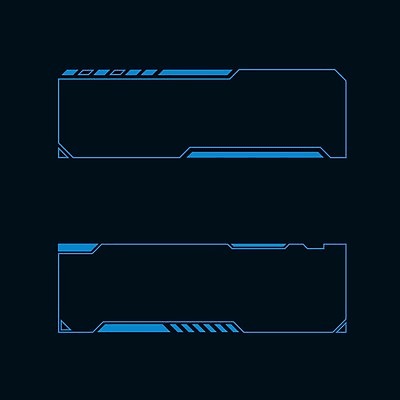 EPS 해외이미지 일러스트 프레임 사람없음 디지털 사이버 UI 인터페이스 SF 해외일러스트 파일형식 벡터 이미지허브