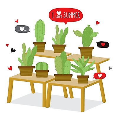 EPS 해외이미지 화분 말풍선 일러스트 탁자 선인장 사랑 사람없음 초록색 세트 하트 해외일러스트 모양 식물 감정 컬러 가구 파일형식 벡터 이미지허브