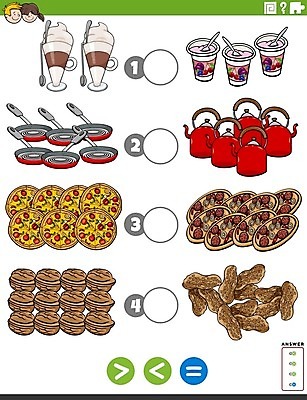 EPS 해외이미지 템플릿 디자인 교육 커피 어린이 음식 일러스트 학교 주전자 수업 피자 그래픽 숫자 유치원 시험 견과류 게임 수학 퍼즐 가르침 계산 어플리케이션 만화 오브젝트 사인 그림 문제집 해결 요구르트 카운트 해외일러스트 문자 음료 교과목 놀이 주방용품 유제품 패스트푸드 서양음식 사람 책 파일형식 벡터 이미지허브