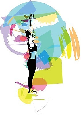 EPS 해외이미지 여자 일러스트 요가 건강 한명 사람 성인 요가자세 필라테스 성인여자한명만 해외일러스트 1 웰빙 포즈 운동 여자한명만 성인여자만 파일형식 벡터 이미지허브