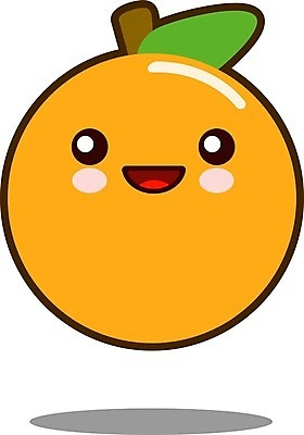 EPS 해외이미지 오렌지 일러스트 사람없음 주황색 과일캐릭터 해외일러스트 일러캐릭터 캐릭터 컬러 과일 파일형식 벡터 이미지허브