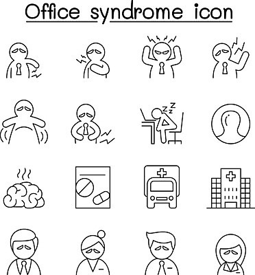 EPS 해외이미지 디자인 감정 실루엣 선 컨셉 일러스트 추상 스트레스 건강 병원 피곤 그래픽 세트 픽토그램 사무실 고통 작업 좌절 수집 심볼 직원 뇌 걱정 목 문제 긴장 고립 얇은 스타일 해외일러스트 무늬 비즈니스 의학 촬영기법 신체부위 파일형식 벡터 이미지허브