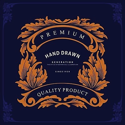 EPS 해외이미지 디자인 일러스트 프레임 사람없음 화려 클래식 우아함 복고 페이지 바로크 해외일러스트 컨셉 파일형식 벡터 이미지허브