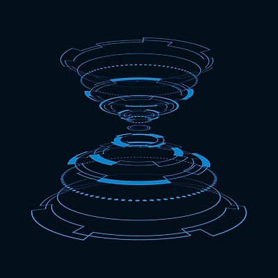 EPS 해외이미지 일러스트 사람없음 디지털 사이버 UI 인터페이스 SF 해외일러스트 파일형식 벡터 이미지허브