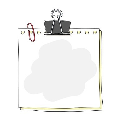 EPS 해외이미지 종이 일러스트 프레임 사람없음 사각형 공책 공백 서류집게 해외일러스트 도형 문구용품 집게 파일형식 벡터 이미지허브