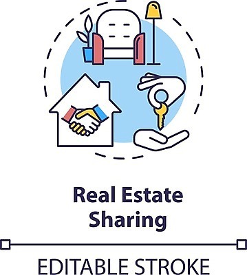 EPS 해외이미지 열쇠 부동산 주택 사람없음 대여 쉐어하우스 해외일러스트 건물 재산 파일형식 벡터 공유경제 이미지허브