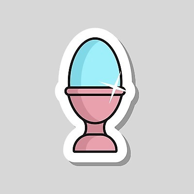 EPS 해외이미지 일러스트 사람없음 심볼 부활절계란 계란꽂이 해외일러스트 부활절 계란 꽂이 파일형식 벡터 이미지허브